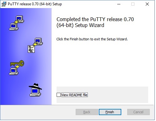 putty install complete.