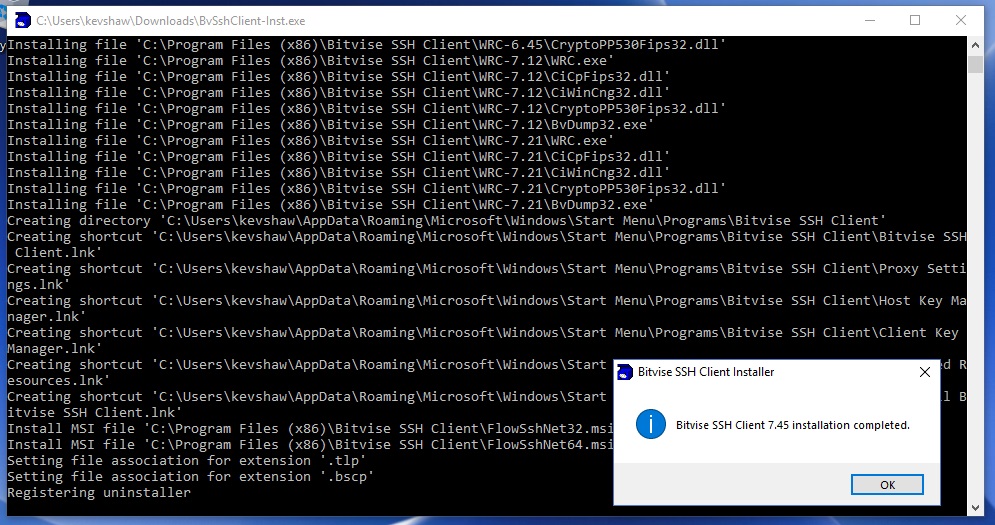 intallation complete
