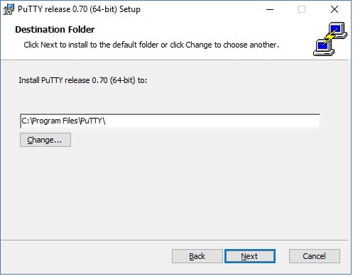 putty install.