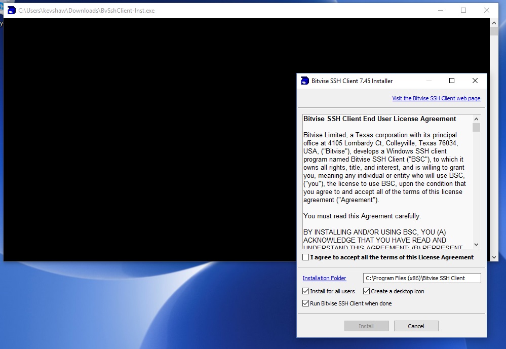 bitvise installer